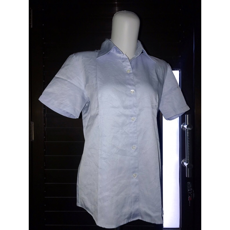 Kemeja Wanita Garis Biru