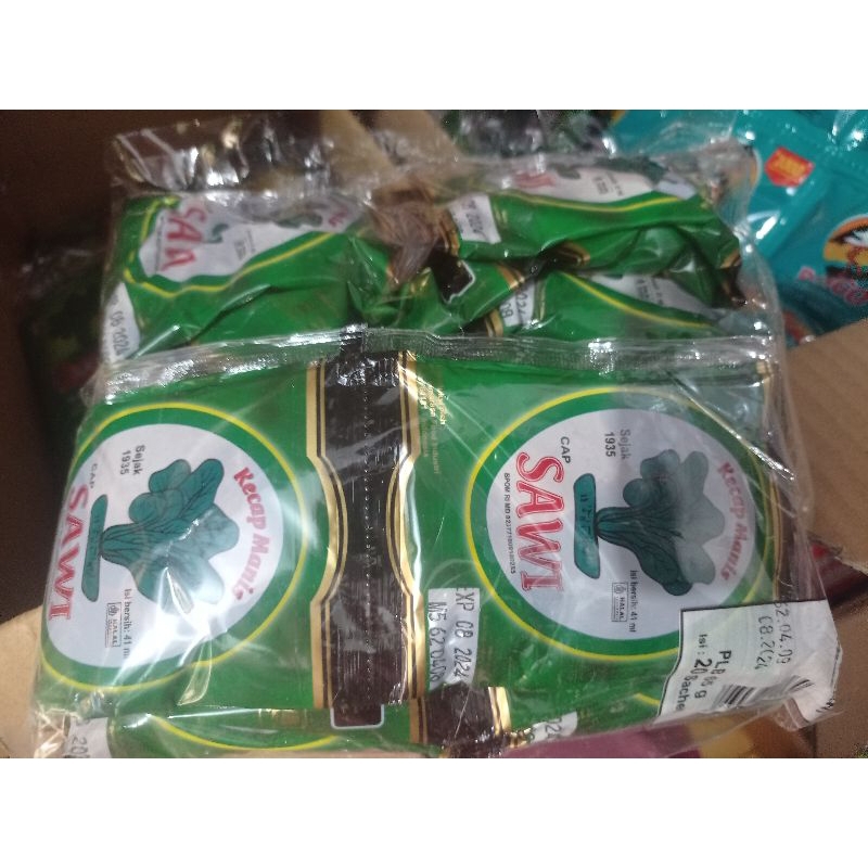 

kecap manis kecap sawi 2000 an sachet PLB 1 pak isi 20 biji