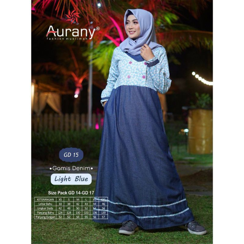SALE GAMIS PROMO AURANY GAMIS GD 15 JEANS GAMIS MURAH PEREMPUAN