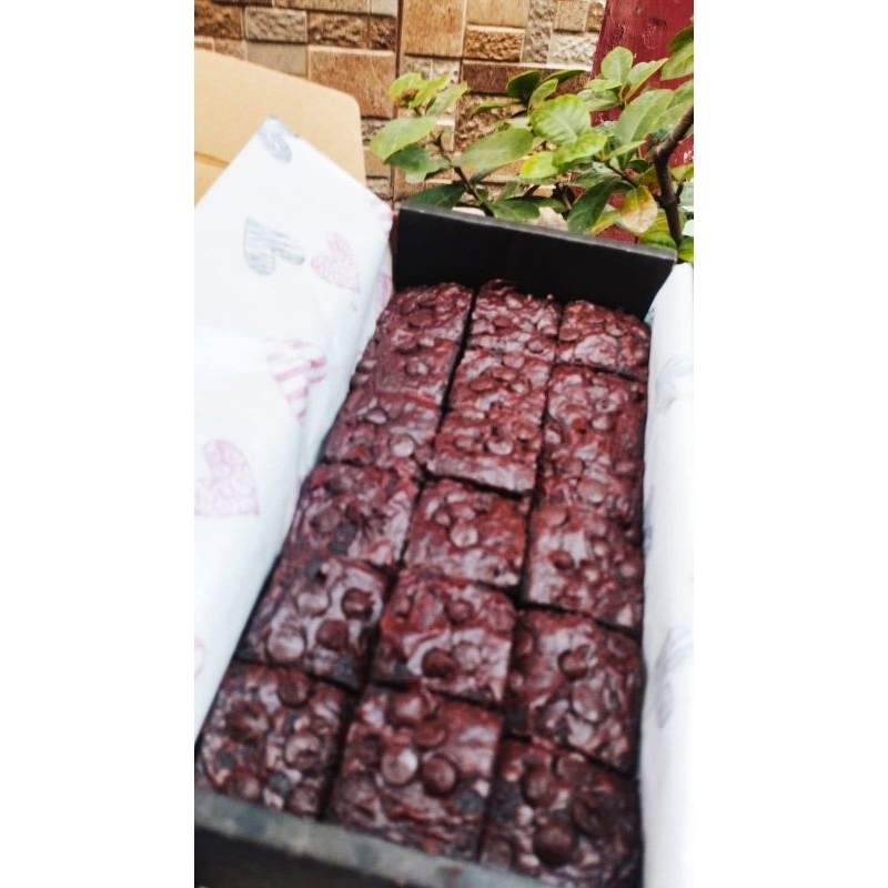

BROWNIES FUDGY SEKAT 20 X 10 TOPPING SEKAT