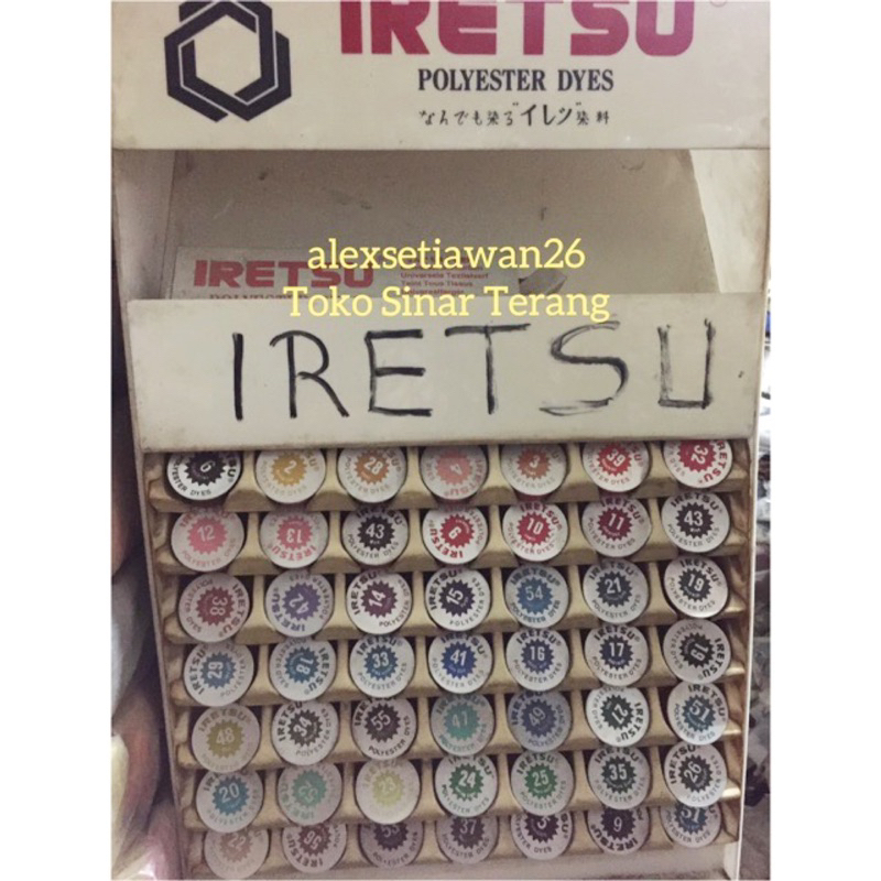 IRETSU Polyester Dyes Pewarna Kain Iretsu / pewarna tekstil