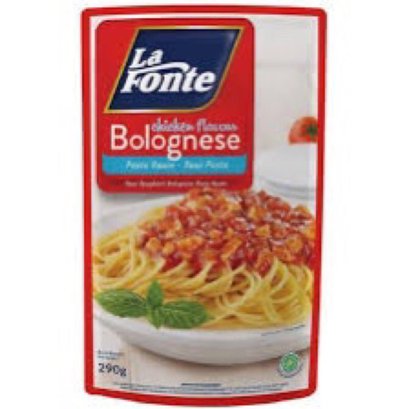 

Saos Bumbu Spaghetti La Fonte Bolognese chicken Flavor 290gr