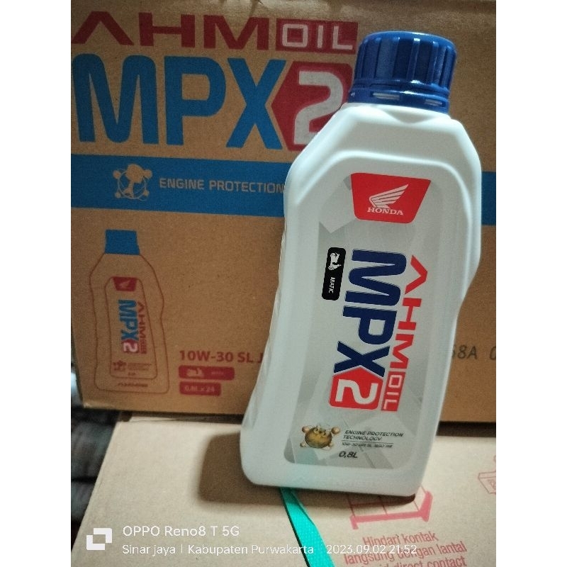 oli AHM oil mesin mpx 2 matic asli original