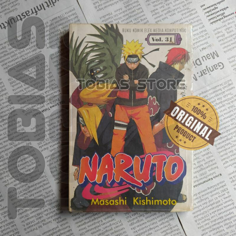 NARUTO VOL. 31 + BONUS POKEMON - Buku Komik Elex Shippuden Bekas Preloved Ori Original Entrusted Fee