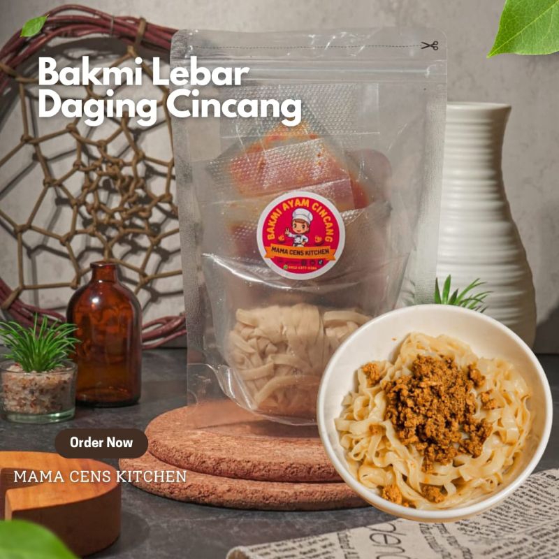 

Paket 3 Bakmi Ayam Lebar Daging Cincang Original (Frozen & Halal) / Bakmi Lebar Daging Ayam Cincang Original (Frozen & Halal)