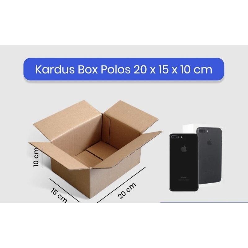 

Kardus box polos-karton packing murah ukuran 20×15×10 cm