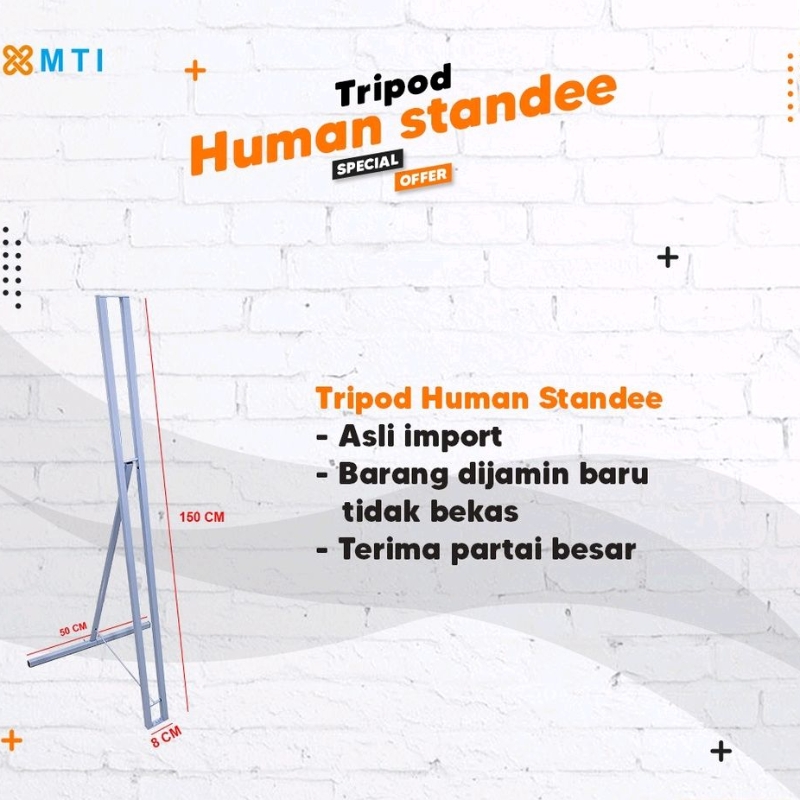 TRIPOD HUMAN STANDEE( HANYA RANGKA )/RANGKA STANDEE