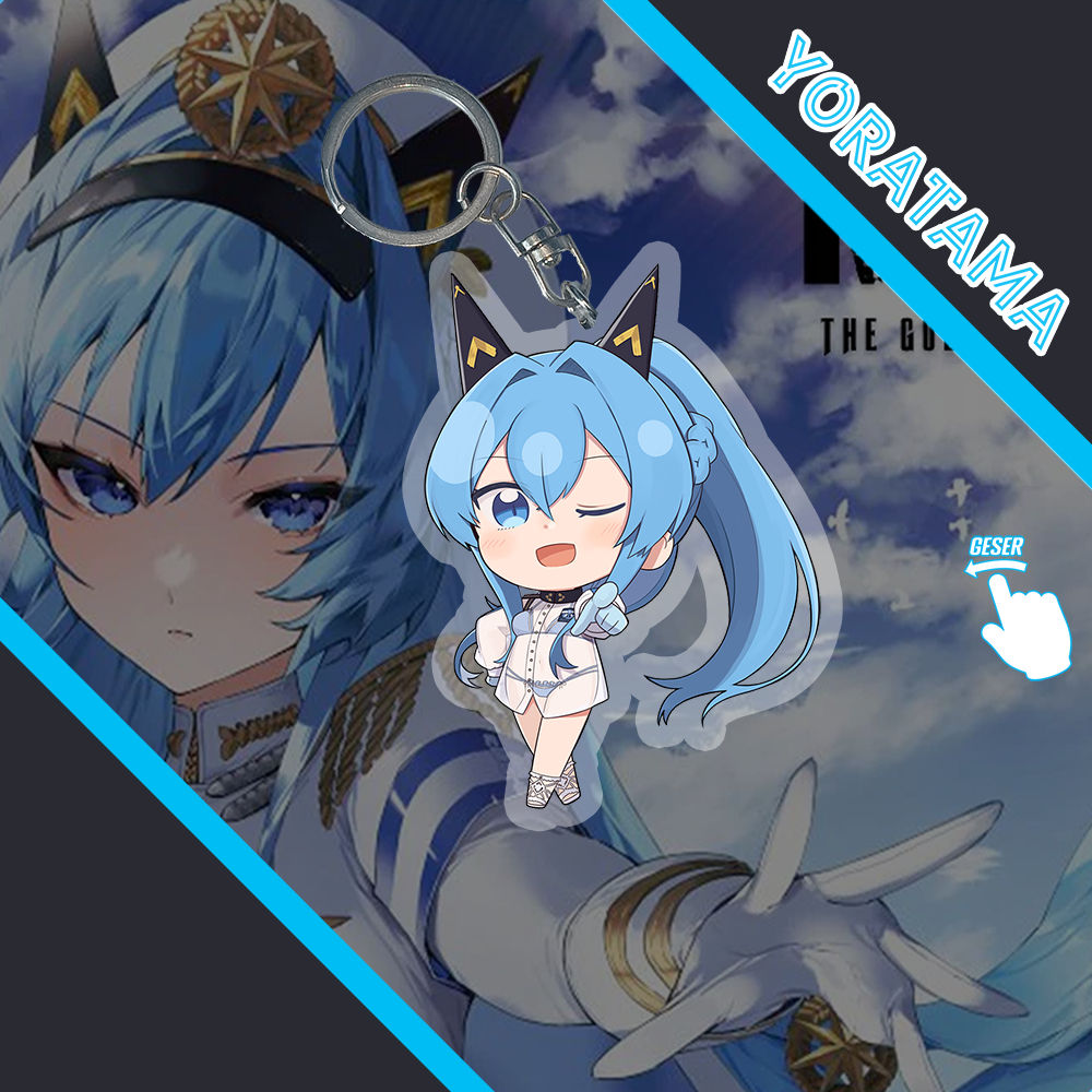 Gantungan Kunci Nikke Helm, Keychain Anime Lucu