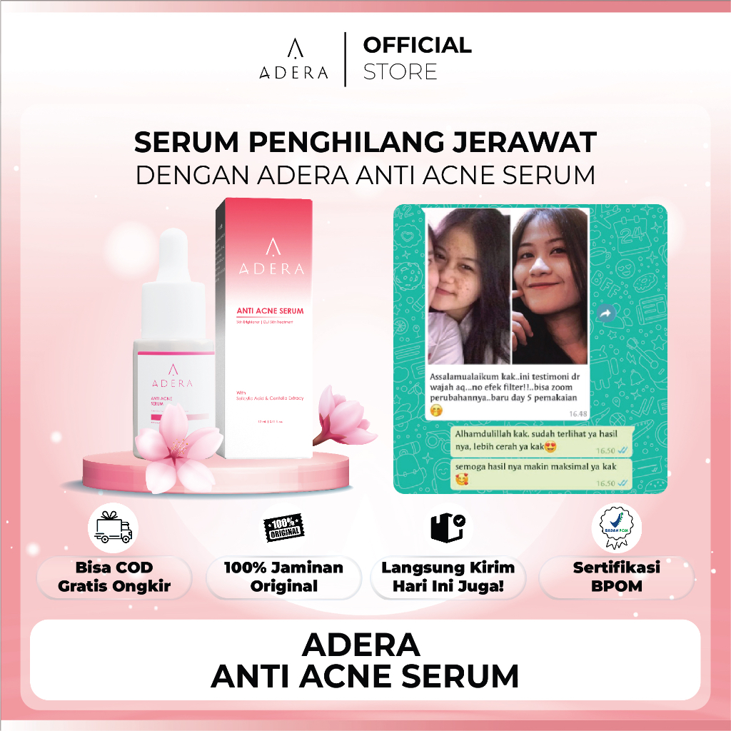 PAKET BUNDLING Serum Wajah Hilangkan Jerawat, Bekas Jerawat, Bruntusan, Anti Acne, Sudah Halal BPOM