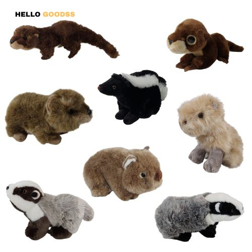BONEKA BINATANG ANIMAL WOMBAT/SIGUNG/LUWAK/ BERANG-BERANG CAPYBARA  CUTE UNIK SOFT-UKURAN S dan M