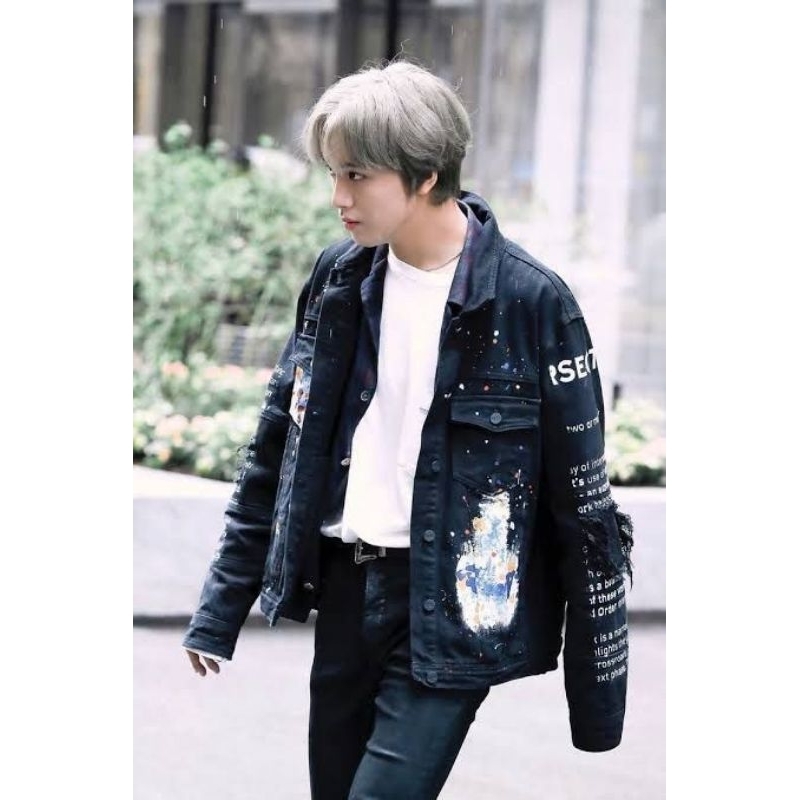 jaket denim haechan