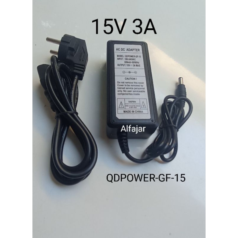 Adaptor Charger Speaker Meeting Room QDPOWER-GF-15 15V 3A