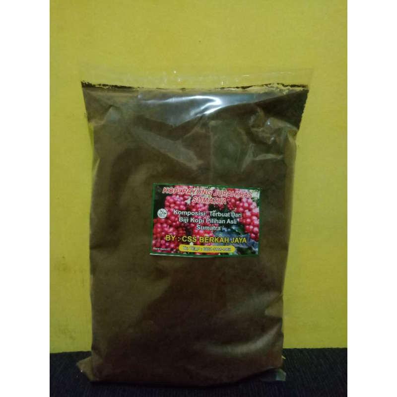 

BUBUK KOPI MURNI ROBUSTA PAYUNG JURAI KHAS PALEMBANG SEMENDO ISI 1kg