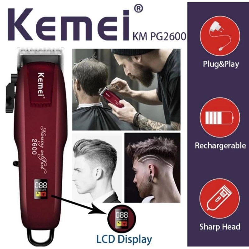 HAIR KLIPER KEMEI KM-PG2600