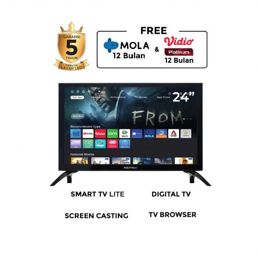 POLYTRON SMART LITE DIGITAL TV 24″ PLD 24CV1869