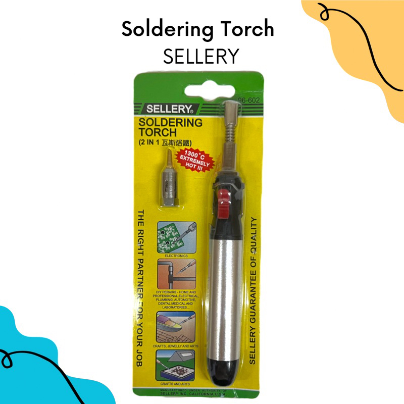 Sellery Soldering Torch 2in1 | Sellery Solder Gas 2in1 | Sellery Soldering Iron | Sellery Solder | S
