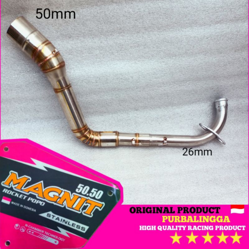 leheran knalpot beat kolong atas ngacung stainless pipa leher beat fi Scoopy Vario 110 techno karbu 