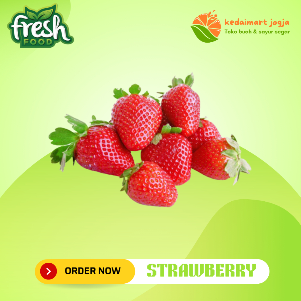 

Buah Strawberry Segar Per Pack Kedaimart Jogja