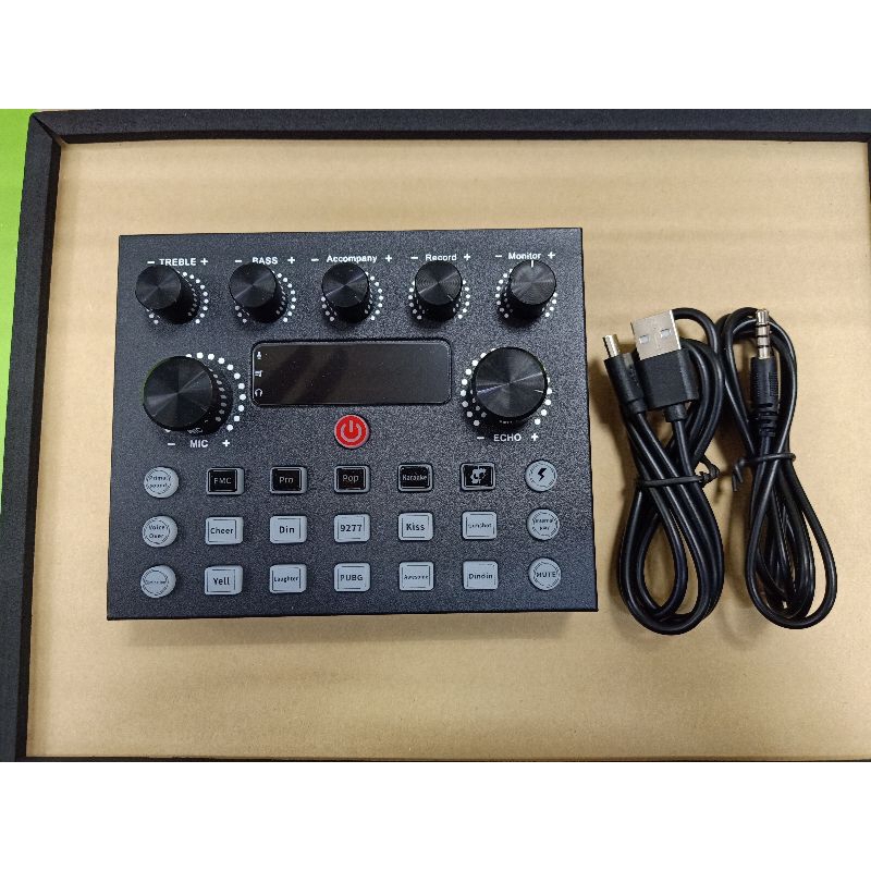 soundcard live audio mixer broadcast recording karoke soundcard