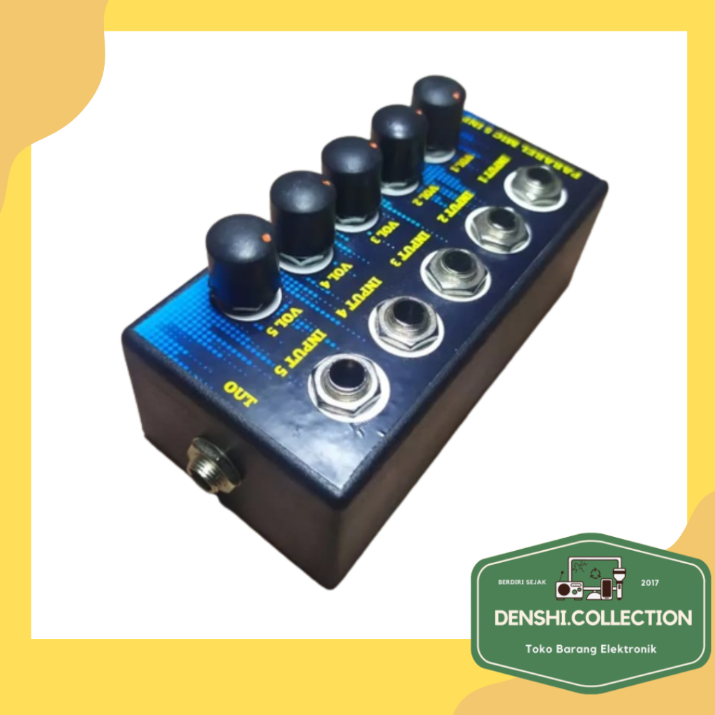 PARAREL MIC 5 INPUT-BLACK/BLUE