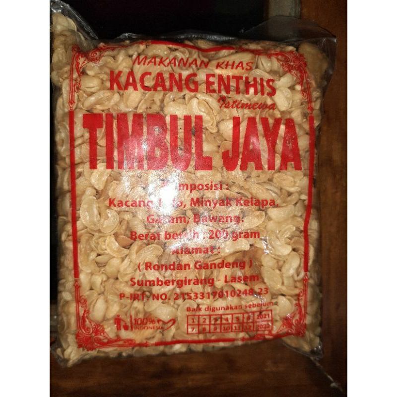 

KACANG ENTHIS KACANG TOLO KACANG BERAS GURIH ENAK SNACK MAKANAN CAMILAN