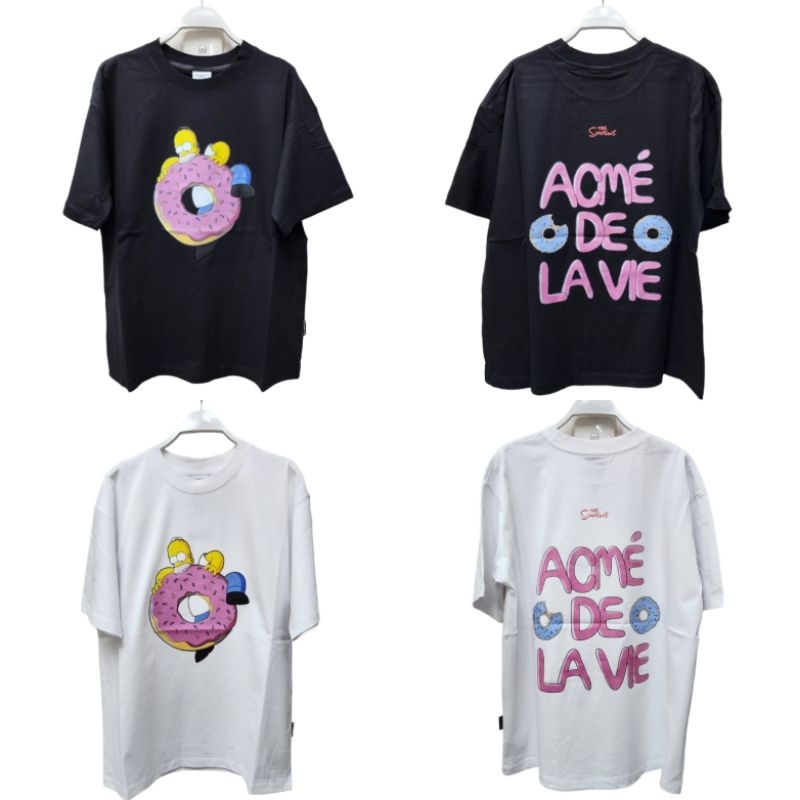 Simpson Donut Short Sleeve Oversized Baju Kaos Lengan Pendek Pria Wanita