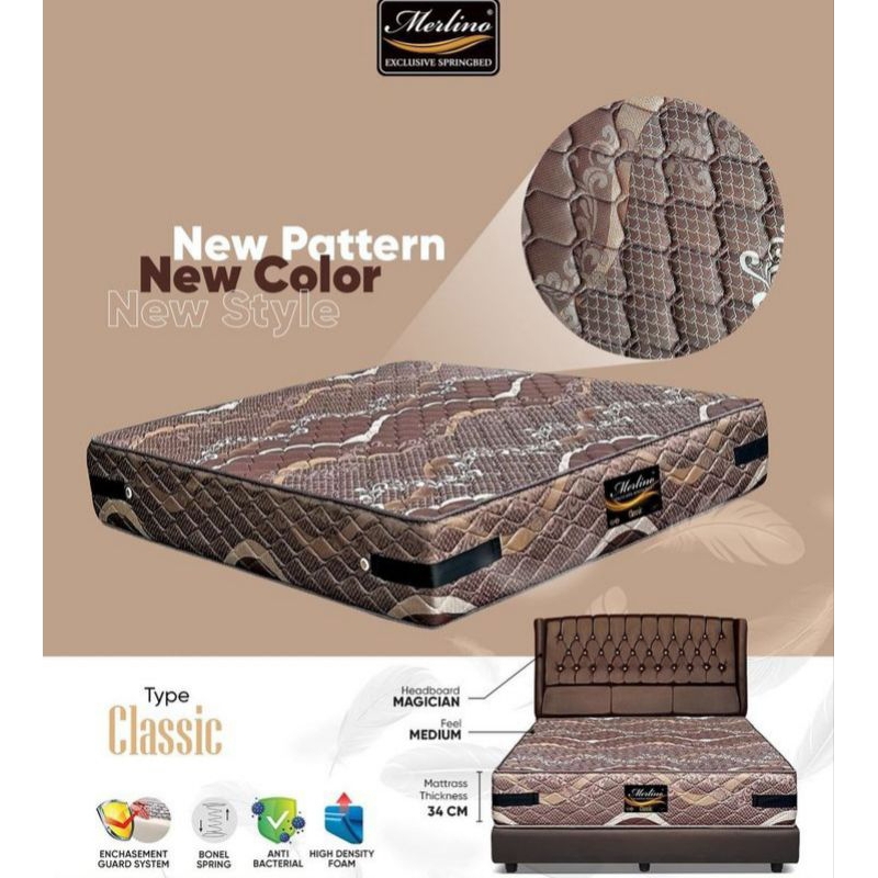 Springbed Matras Kasur Merlino Classical