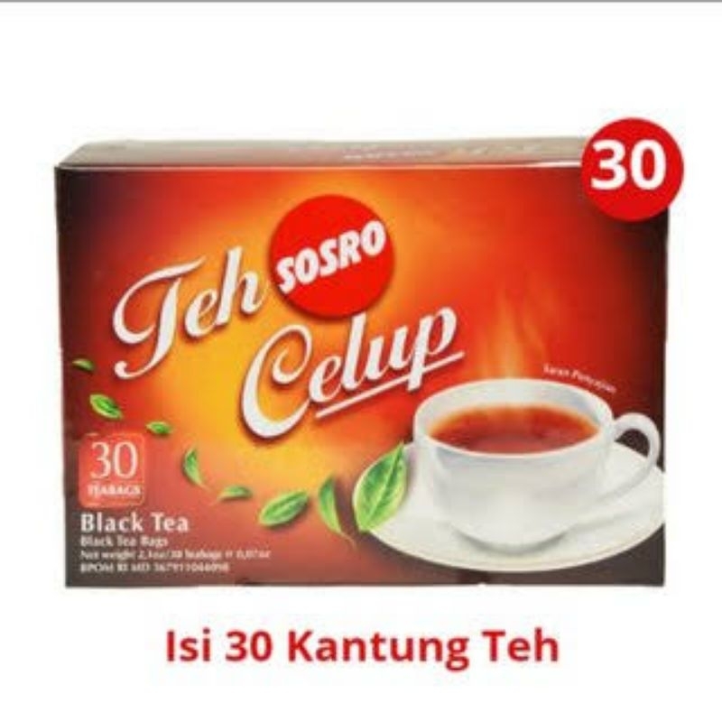 

Teh Celup Sosro black tea 30 teabags