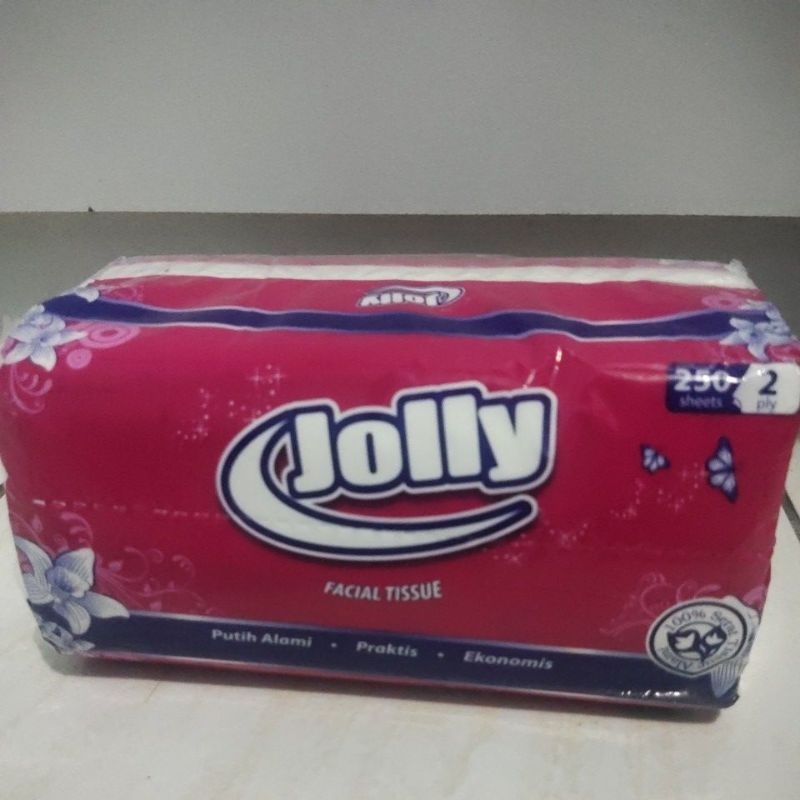 Jolly Tissue 250 sheets 2 ply/ 1 pack Jolly Tissue 250 sheets murah