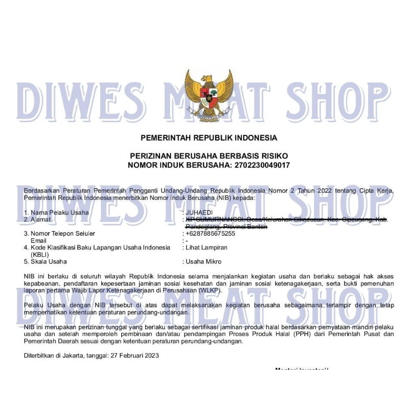 

Ay00! Daging Sapi Has Dalam Tenderloin 500g-1kg