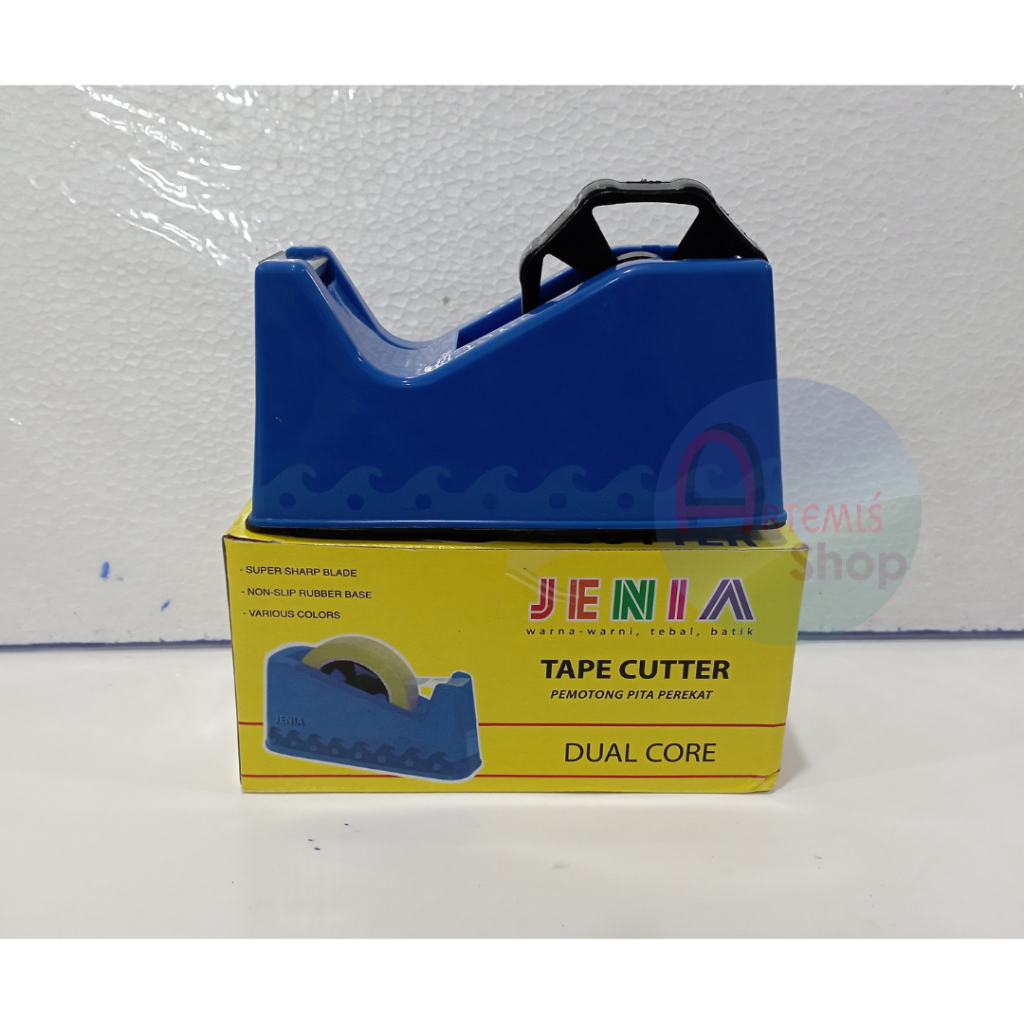 

Dispenser Tape / Pemotong / Tempat Selotip Isolasi Solasi JENIA Dual Core