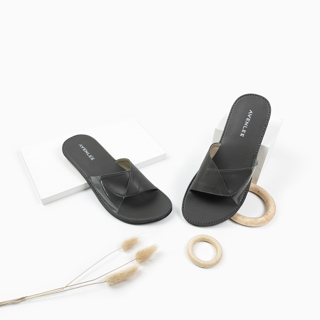 Avenlee Debyan Sandal Wanita Sol Karet Flat Teplek Model Slop Kokop