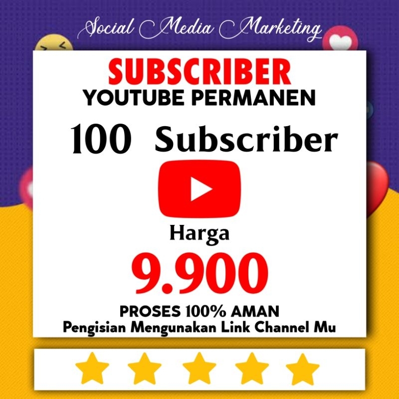TERMURAH 1000 SUBSCRIBER YOUTUBE PERMANEN MONETISASI BERGARANSI