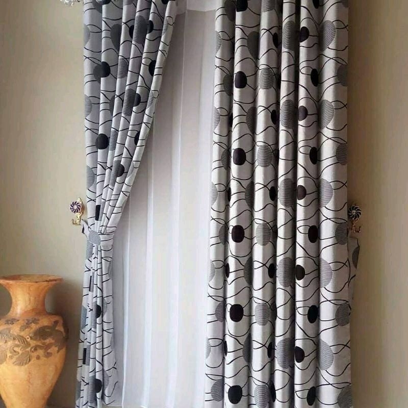 Gorden blackout import bludru acacia hordeng pintu korden jendela minimalis smokring