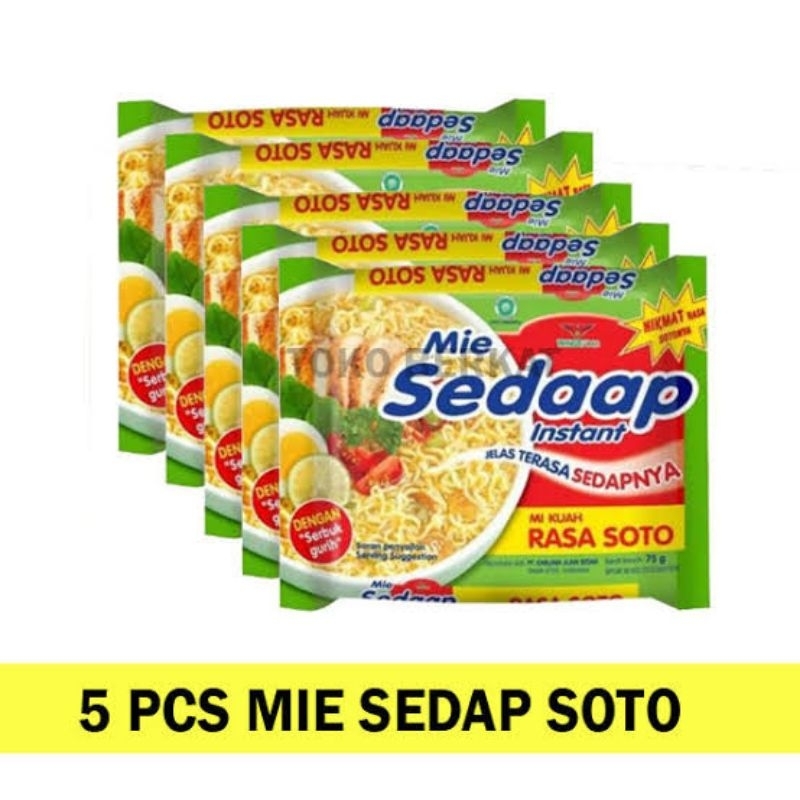 

mie sedap kuah (isi 5 pcs)
