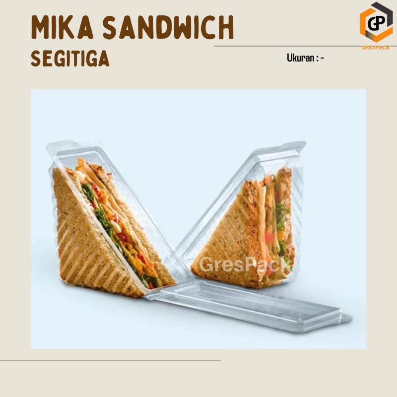 (50pcs) Mika Sandwich Segitiga/Mika Roti Segitiga
