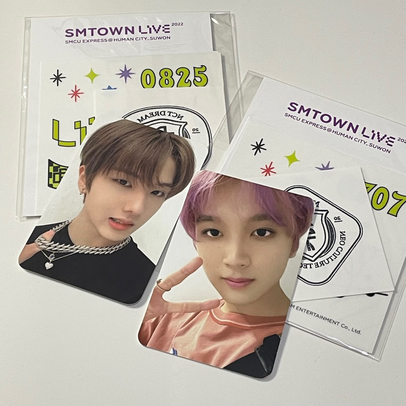 haechan jisung ar tattoo fullset smcu smtown photocard merch pc official merch nct 127 dream
