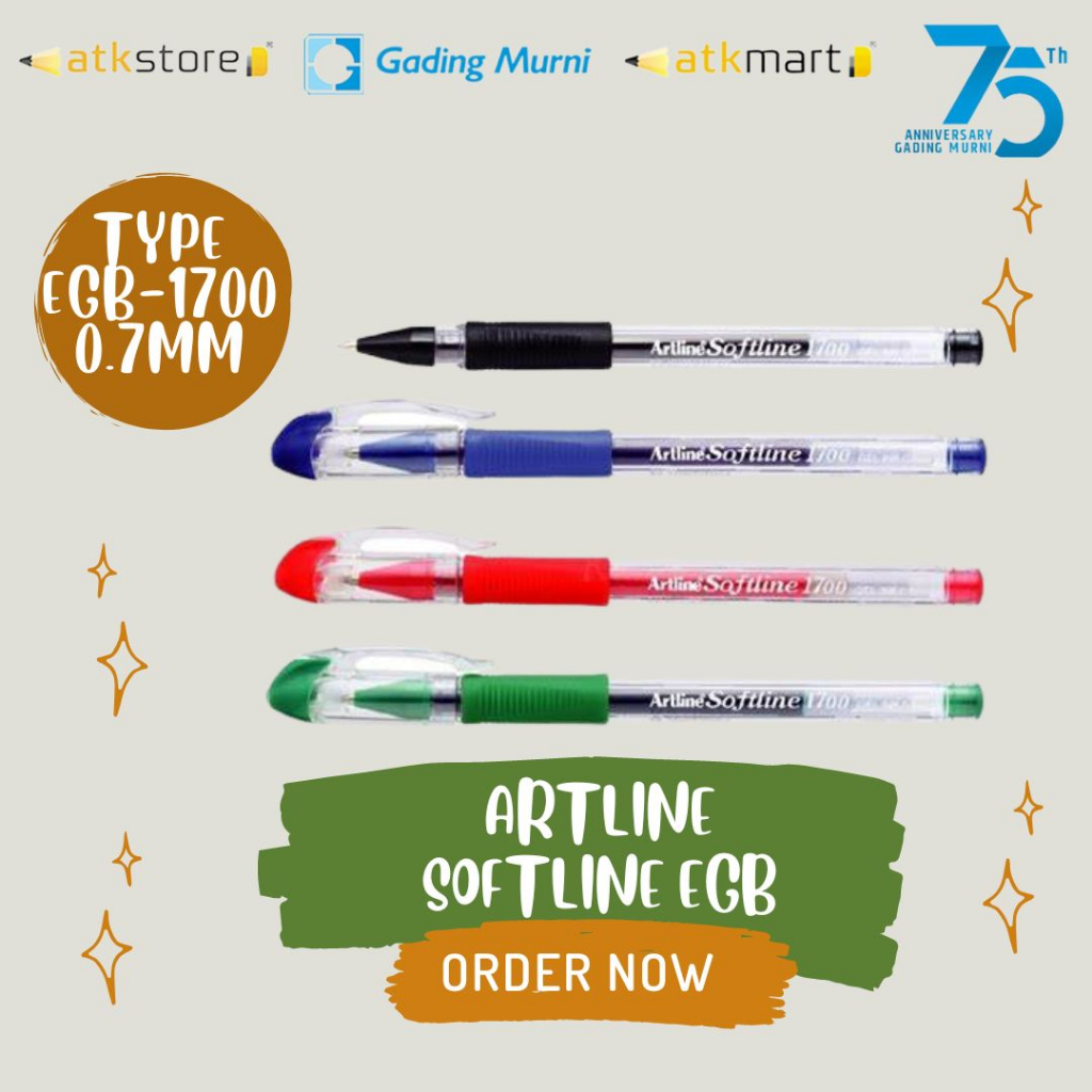 

Artline Gel Pen Kode EGB-1700 0.7MM