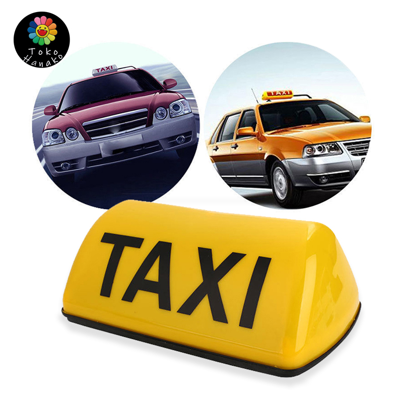 LED Taxi Roof Light Roof /Lampu Tanda Taxi Magnetik 12V DC Anti Air Untuk Atap Mobil