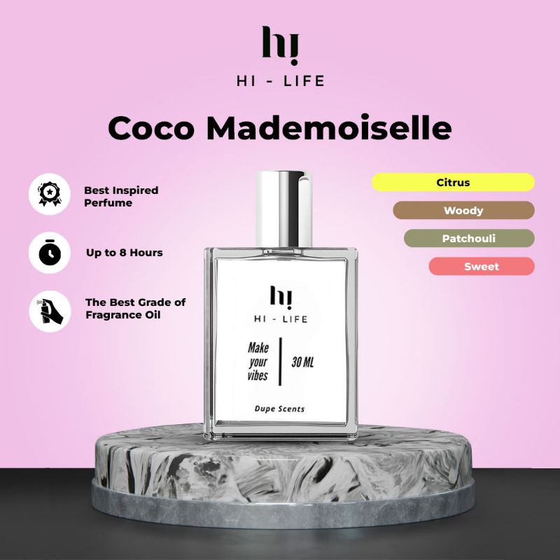 Hi-Life Inspired Parfum // Dupe Perfume Coco Mademoiselle By Chanel