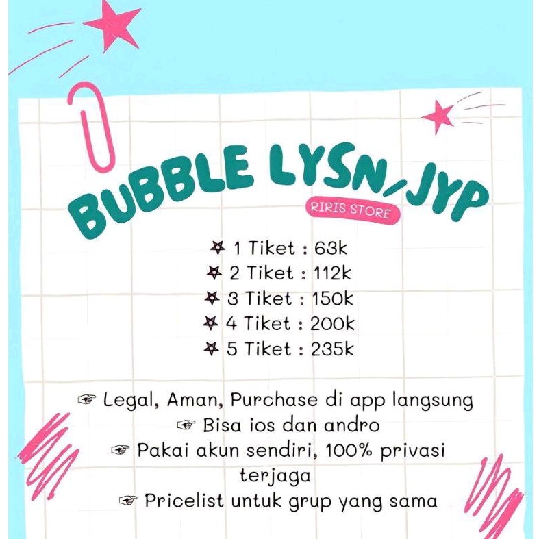 BUBBLE Lysn/Jyp TRUSTED 1000%