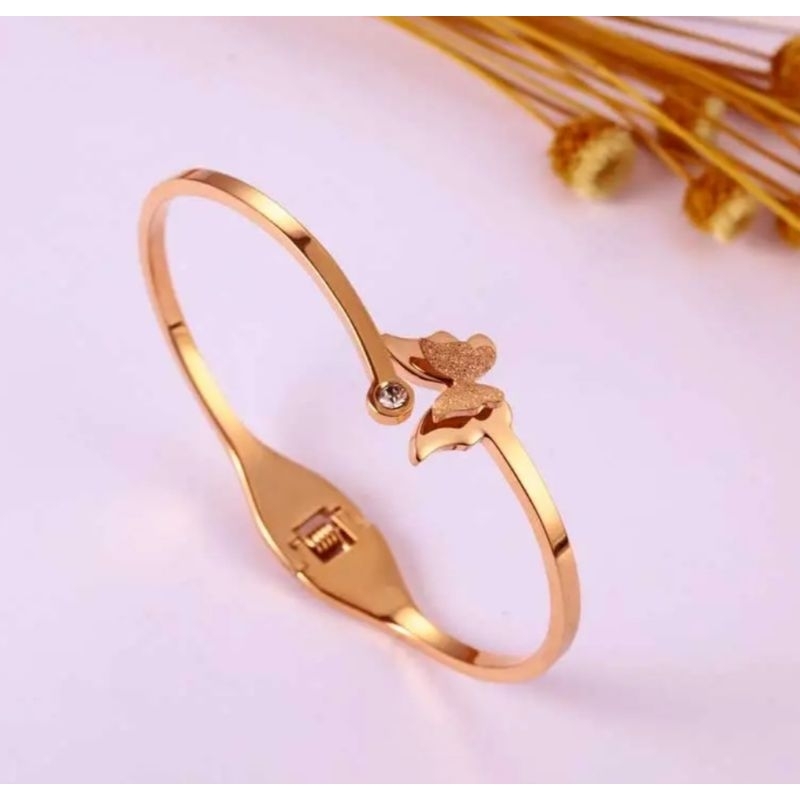 GELANG BANGLE TITANIUM STYLE KOREA WANITA