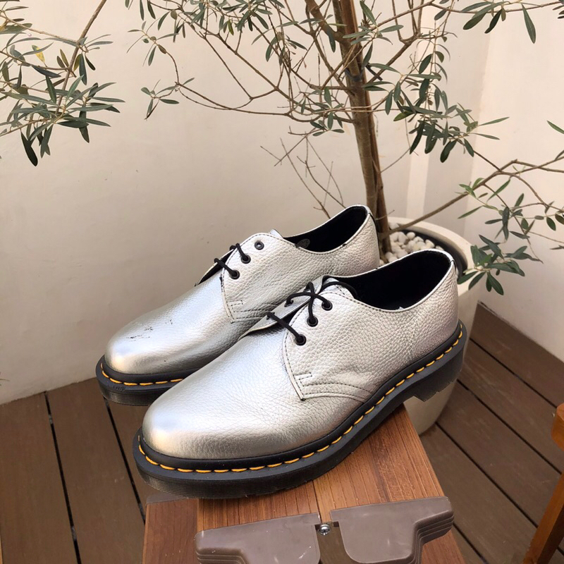 Dr. Martens 1461 Met Silver - ORIGINAL 100%