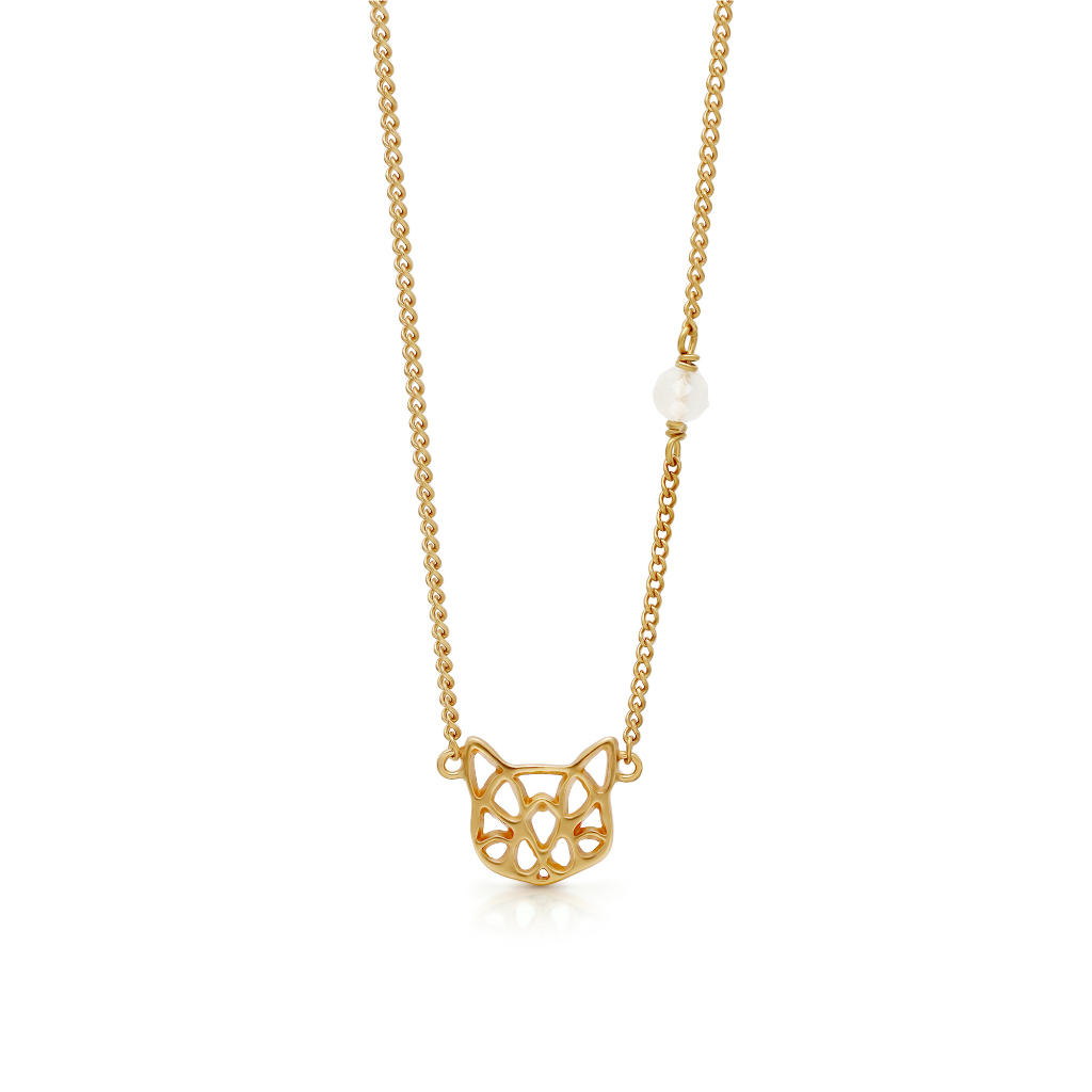 Bedoco Cat Silhouette Silver Necklace | Kalung Sterling Silver 925