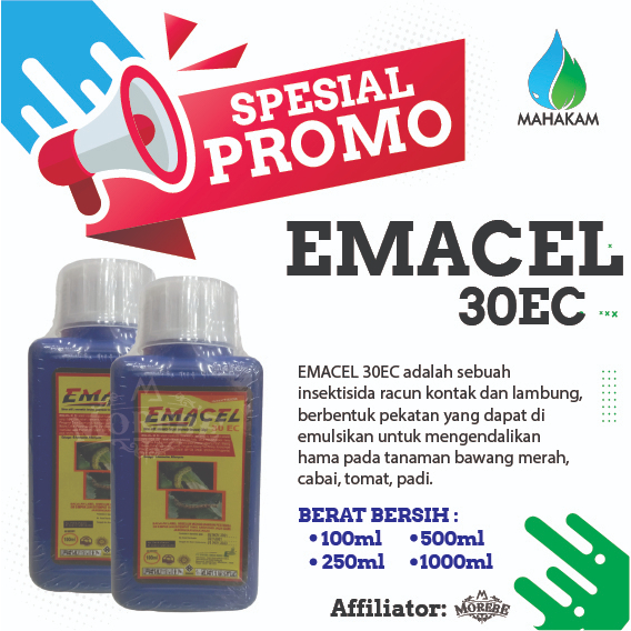 INSEKTISIDA HAMA PADA TANAMAN BAWANG MERAH, CABAI, TOMAT DAN PADI / insektisida Obat ulat daun  Emac