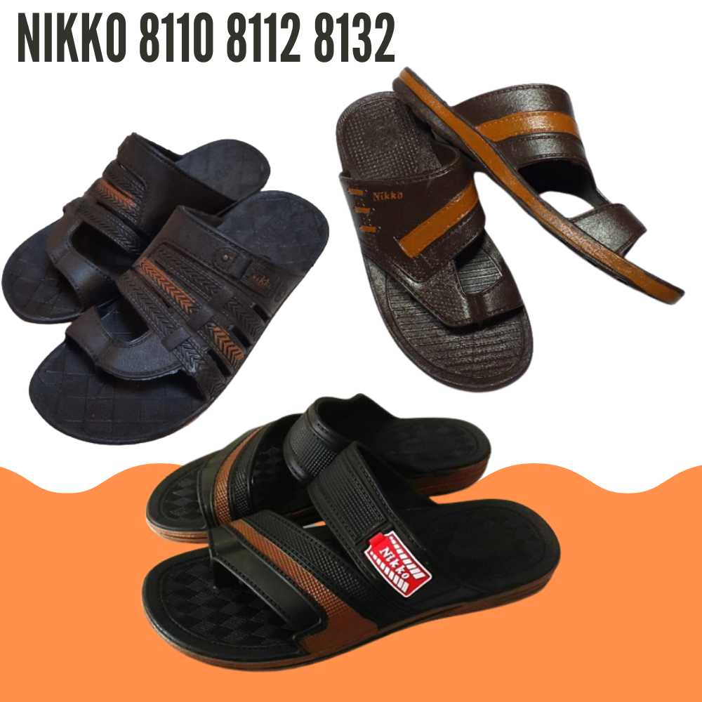 Sandal NIKKO 8112 8132 8110 / Sandal Selop Karet Pria Dewasa / Sandal Bapak