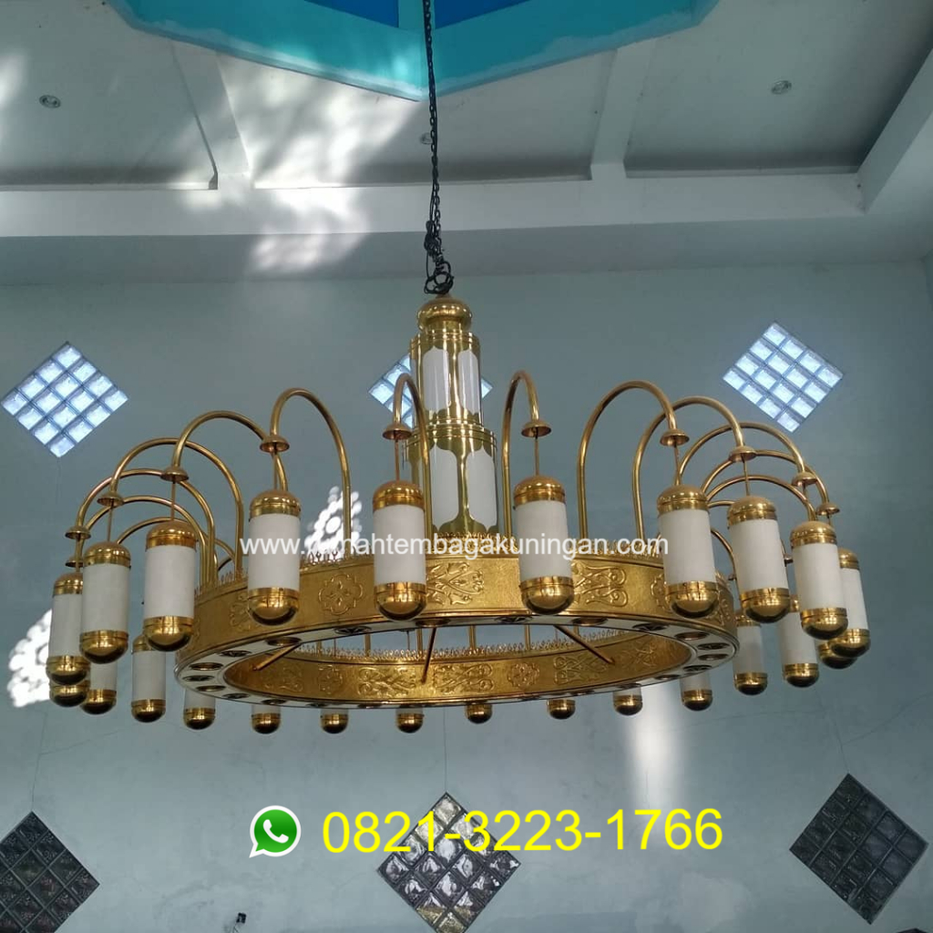 Lampu Hias Gantung Masjid Nabawi Tembaga Kuningan