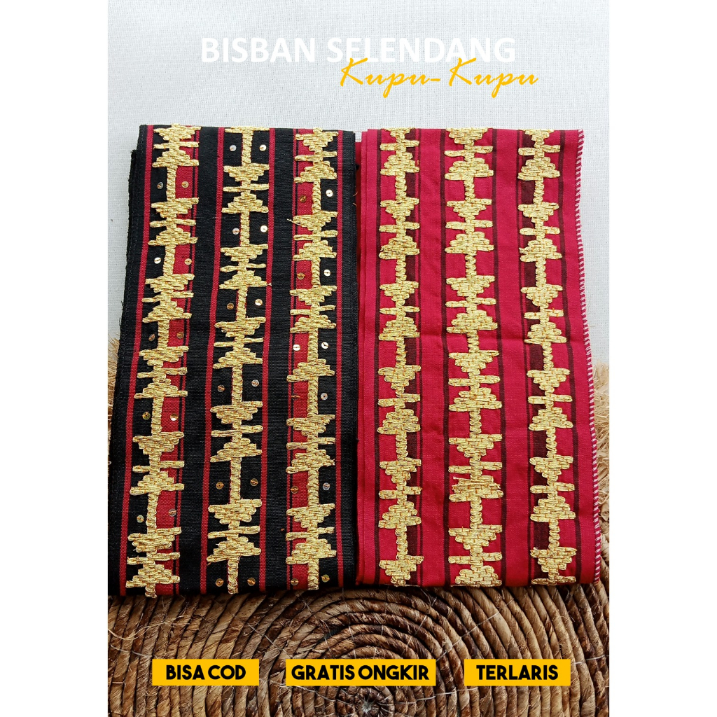 LAMPUNG ETHNICA OFFICIAL - TAPIS LAMPUNG ASLI - MOTIF 3 baris- BISBAN TAPIS LAMPUNG