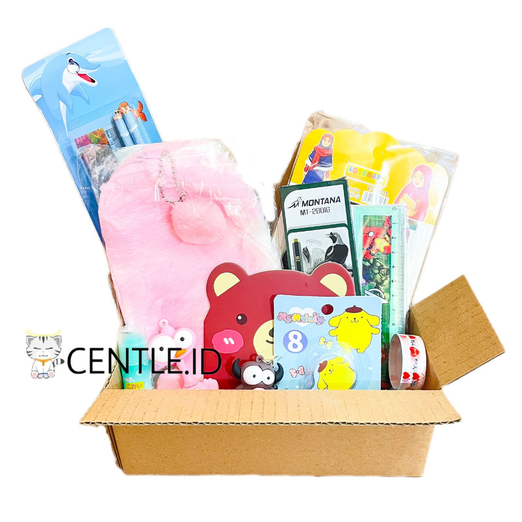 

CENTLE.ID BOX PAKET ISI ALAT TULIS UKURAN 20X8X8 CM