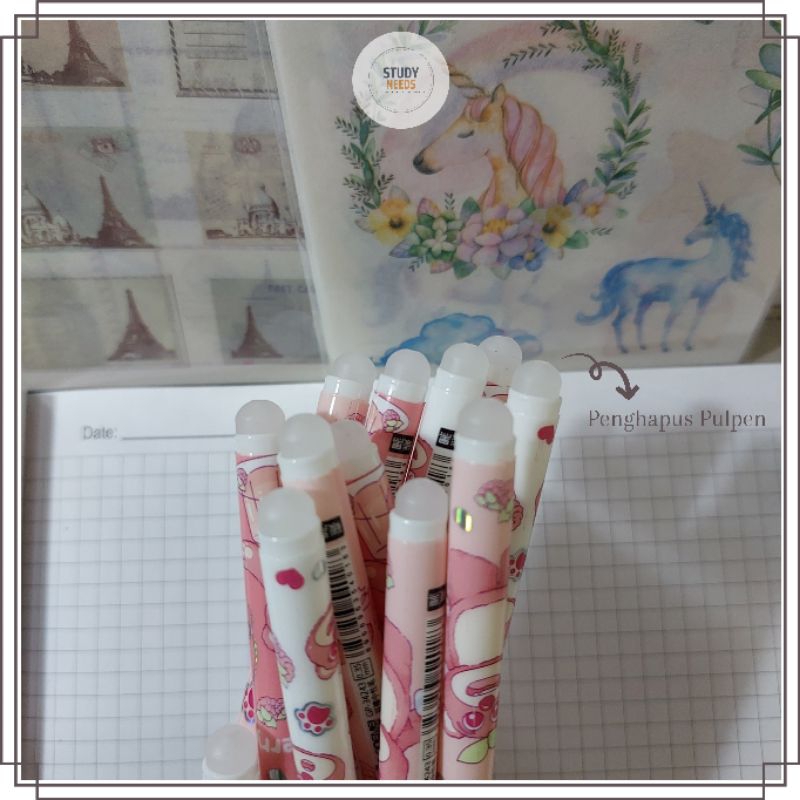 

Pulpen Gel Bisa Dihapus Erasable Pen - Tinta Hitam